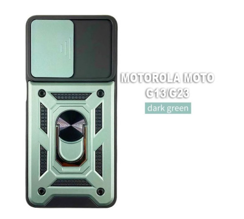 Чохол до мобільного телефона BeCover Military Motorola Moto G13/G23 Dark Green (709099)