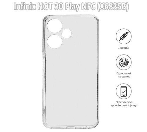 Чохол до мобільного телефона BeCover Infinix HOT 30 Play NFC (X6835B) Transparancy (709619)