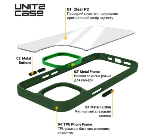 Чохол до мобільного телефона Armorstandart UNIT2 Apple iPhone 15 Plus Green (ARM69975)