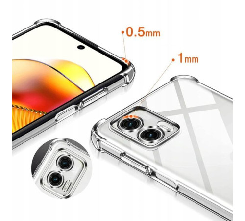 Чохол до мобільного телефона BeCover Anti-Shock Motorola Moto G73 Clear (709827)