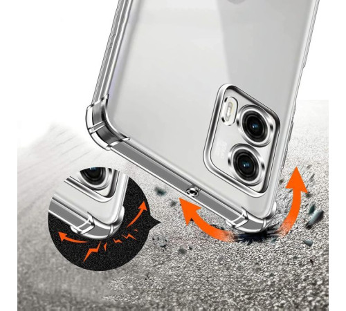 Чохол до мобільного телефона BeCover Anti-Shock Motorola Moto G73 Clear (709827)
