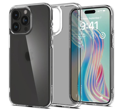 Чохол до мобільного телефона Spigen Apple iPhone 15 Pro Ultra Hybrid, Frost Clear (ACS06708)