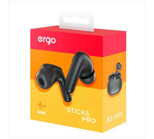 Навушники Ergo BS-900 Sticks Pro Black (BS-900K)