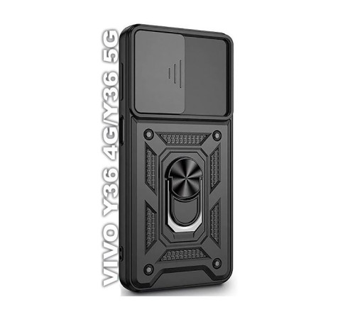 Чохол до мобільного телефона BeCover Military Vivo Y36 4G/Y36 5G Black (710025)