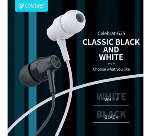 Навушники Celebrat G25 White (1006645)