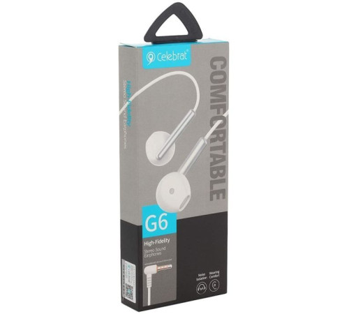 Навушники Celebrat G6 White (1006643)