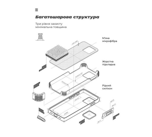 Чохол до мобільного телефона Armorstandart ICON Case Xiaomi Redmi 13C / Poco C65 Dark Blue (ARM72481)