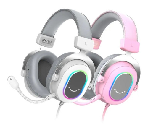 Наушники Fifine H6 RGB 7.1 Pink (H6P)