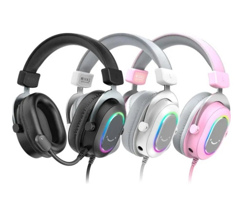 Наушники Fifine H6 RGB 7.1 Pink (H6P)