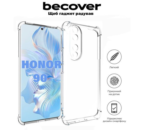 Чохол до мобільного телефона BeCover Anti-Shock Honor 90 Clear (710843)