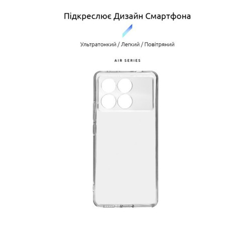 Чохол до мобільного телефона Armorstandart Air Xiaomi Poco X6 Pro 5G Camera cover Clear (ARM73376)