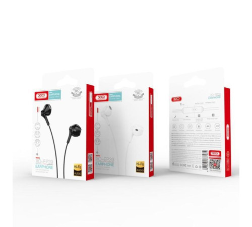 Навушники XO EP39 Black (EP39-BK)