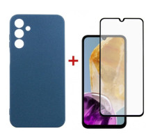 Чехол для мобильного телефона Dengos Samsung Galaxy M15 5G + Glass Blue (DG-KM-89)