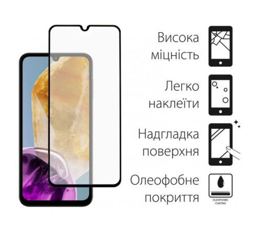 Чохол до мобільного телефона Dengos Samsung Galaxy M15 5G + Glass Blue (DG-KM-89)
