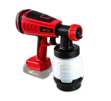 Фарбопульт GTM SG18/700BL, 18V, 700мл/хв, 800мл, 2 сопла-1,5 і 2,5мм (без АКБ та ЗП) (SG18/700BL)