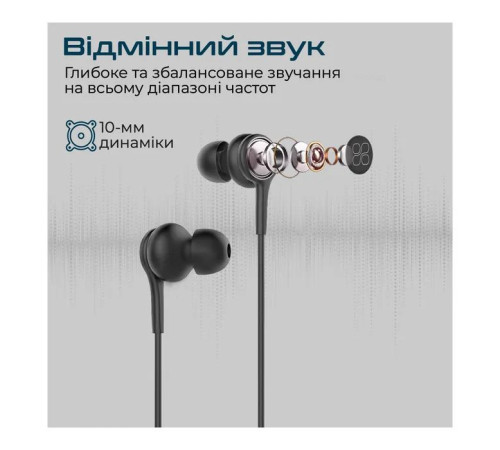 Навушники Promate Duet Black (duet.black)