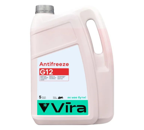 Антифриз VIRA -40 °C G12 червона 5 кг (VI0041)