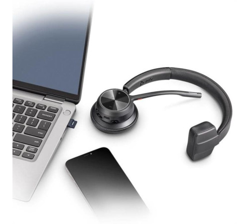 Навушники Poly Voyager 4310-M USB-A/Bluetooth з адаптером BT700 Black (77Y91AA)