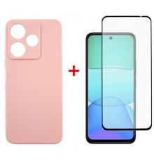 Чохол до мобільного телефона Dengos Xiaomi Redmi 13 4G Soft + Glass Pink (DG-KM-99)