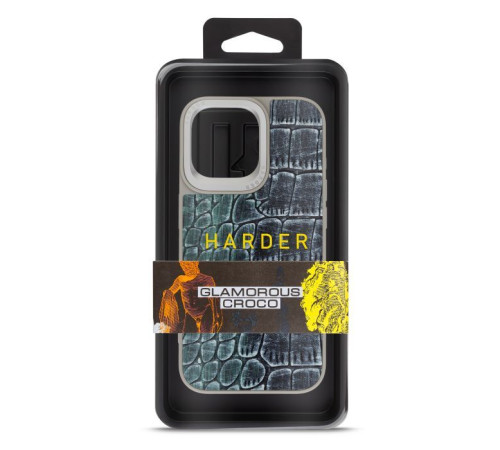 Чохол до мобільного телефона Harder Glamorous Croco Apple iPhone 14 Pro Max Grey Green (ARM76773)