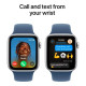 Смарт-годинник Apple Watch SE 2024 GPS 44mm Silver Aluminium Case with Denim Sport Band - M/L (MXER3QH/A)