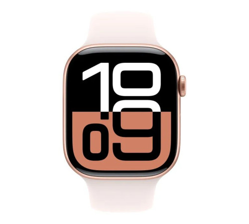 Смарт-часы Apple Watch Series 10 GPS 46mm Rose Gold Aluminium Case with Light Blush Sport Band - S/M (MWWT3QH/A)