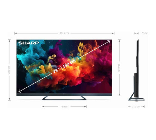 Телевізор Sharp 75FQ5EG (4T-C75FQ5EM2AG)