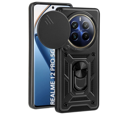 Чохол до мобільного телефона BeCover Military Realme 12 Pro 5G Black (712176)