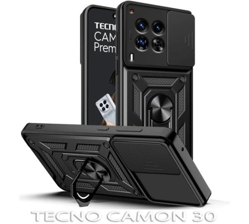 Чохол до мобільного телефона BeCover Military Tecno Camon 30 (CL6) Black (712170)