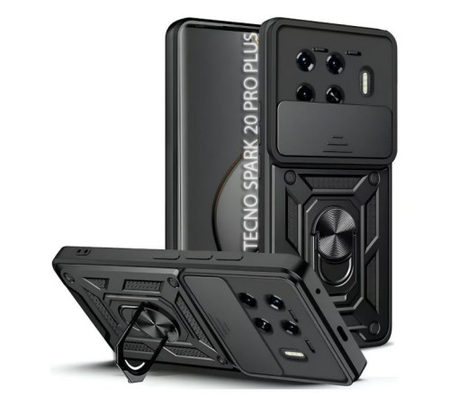 Чохол до мобільного телефона BeCover Military Tecno Spark 20 Pro Plus (KJ7) Black (712169)