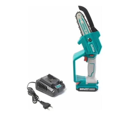 Цепная пила Total TGSLI20581 мини, акум., 20В, 2Ah, шина 13см (TGSLI20581)