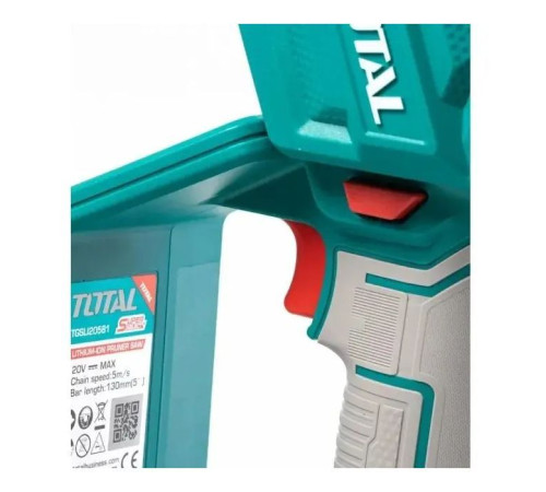 Цепная пила Total TGSLI20581 мини, акум., 20В, 2Ah, шина 13см (TGSLI20581)
