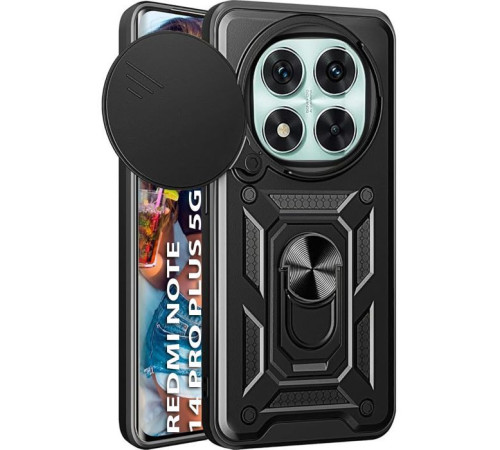 Чохол до мобільного телефона BeCover Military Xiaomi Redmi Note 14 Pro Plus 5G Black (712871)