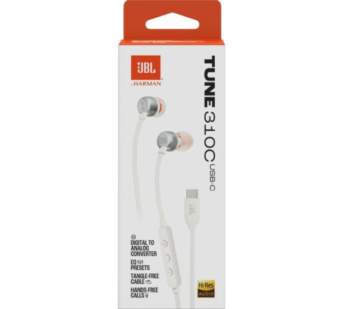 Наушники JBL Tune 310C USB-C White (JBLT310CWHT)
