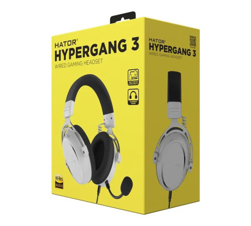 Навушники Hator Hypergang 3 Hi-Res White (ESH06)