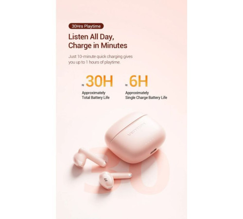 Навушники Vention Elf Earbuds E03 Pink Sand (NBHP0)