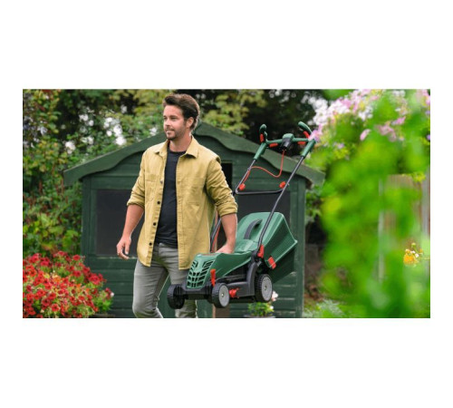 Газонокосарка Bosch UniversalRotak 37-555 1400Вт, 37см, 40л, 27-50мм, 15.5кг (0.600.8A6.501)