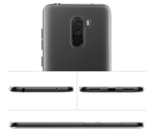 Чехол для мобильного телефона Laudtec для Xiaomi Pocophone F1 Clear tpu (Transperent) (LC-XPF1)