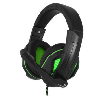 Навушники Gemix N2 LED Black-Green Gaming