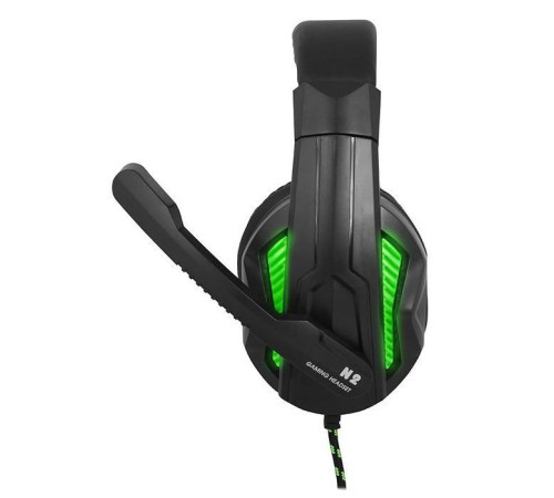 Наушники Gemix N2 LED Black-Green Gaming