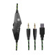 Наушники Gemix N2 LED Black-Green Gaming