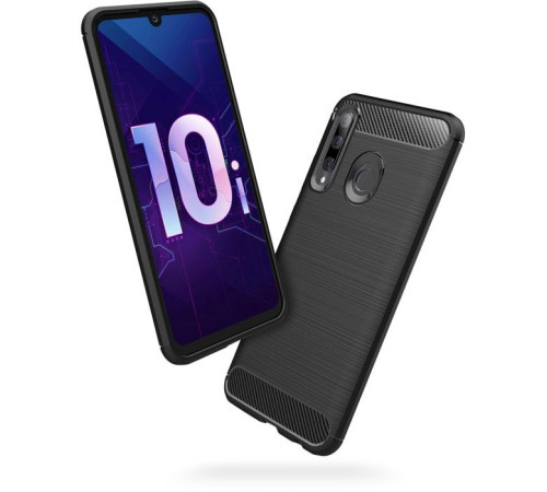 Чехол для мобильного телефона Laudtec для Huawei P Smart 2019 Carbon Fiber (Black) (LT-PST19)