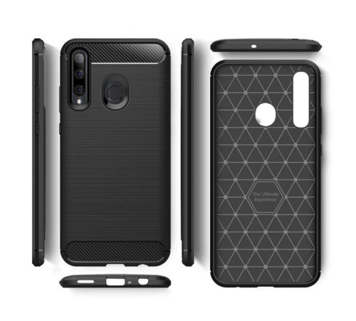 Чехол для мобильного телефона Laudtec для Huawei P Smart 2019 Carbon Fiber (Black) (LT-PST19)
