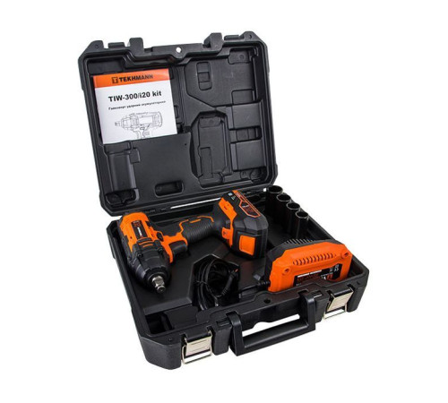 Гайковерт Tekhmann ударний акумуляторний TIW-300/i20 kit (848398)