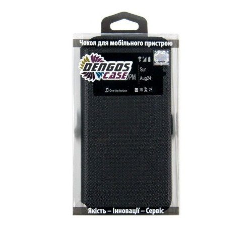 Чохол до мобільного телефона Dengos Flipp-Book Call ID Samsung Galaxy A21s, black (DG-SL-BK-262) (DG-SL-BK-262)