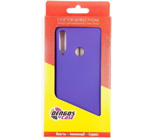 Чохол до мобільного телефона Dengos Carbon Huawei Y6p, violet (DG-TPU-CRBN-79) (DG-TPU-CRBN-79)