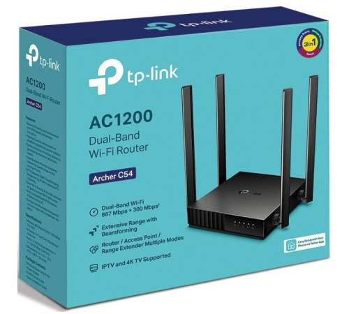 Маршрутизатор TP-Link ARCHER C54 AC1200 4xFE LAN, 1xFE WAN (ARCHER-C54)