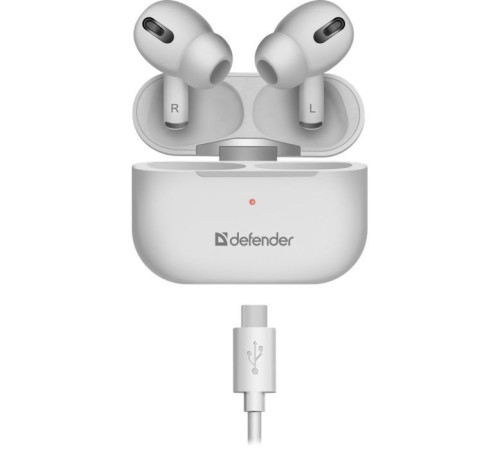 Навушники Defender Twins 636 TWS Pro Bluetooth White (63636)