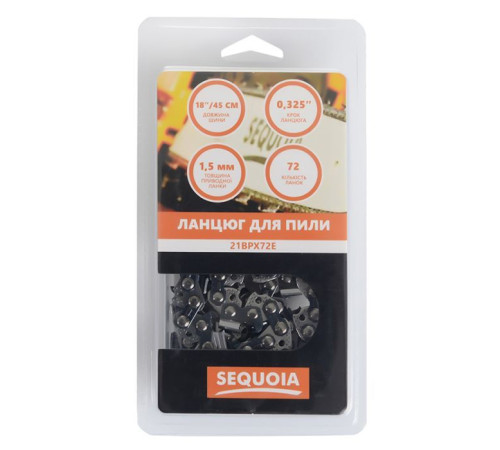 Ланцюг SEQUOIA 0.325", 1.5 мм, 72 ланки, 18"/45 см (21BPX72E)