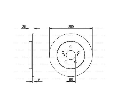 Гальмівний диск Bosch 0 986 479 721